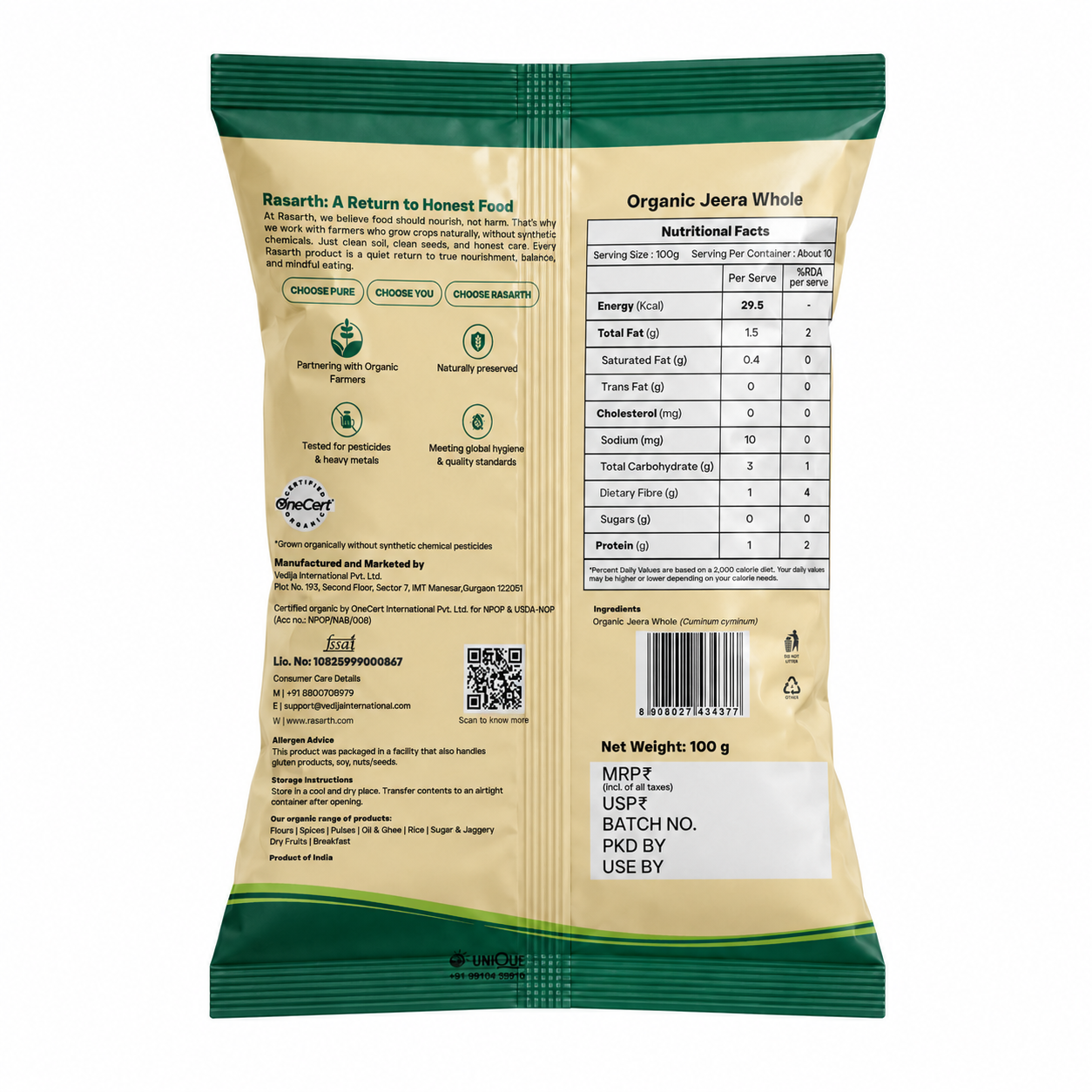 Organic Jeera Powder