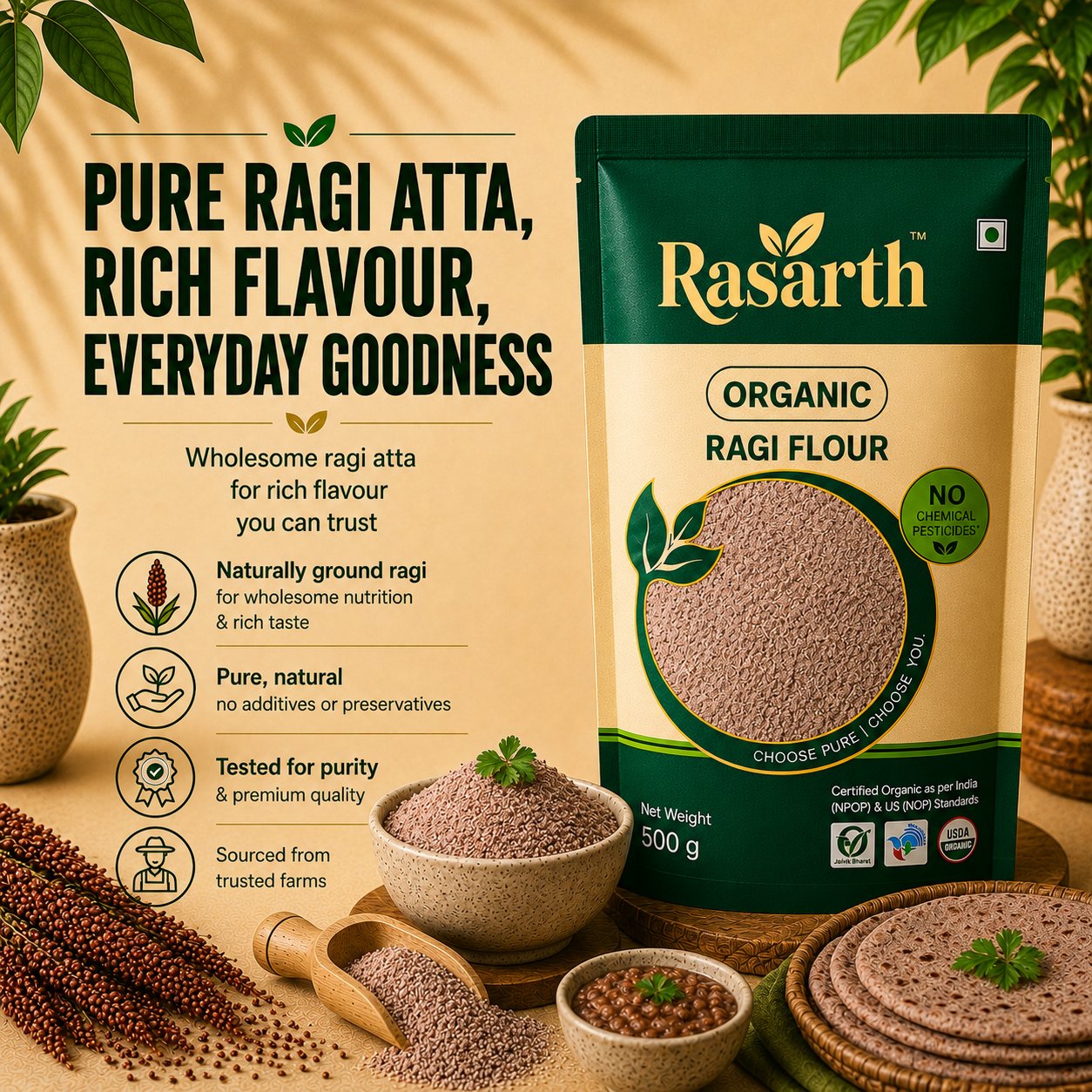 Organic Ragi Atta