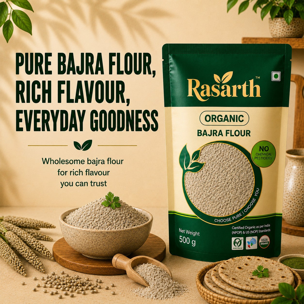 Organic Bajra Flour