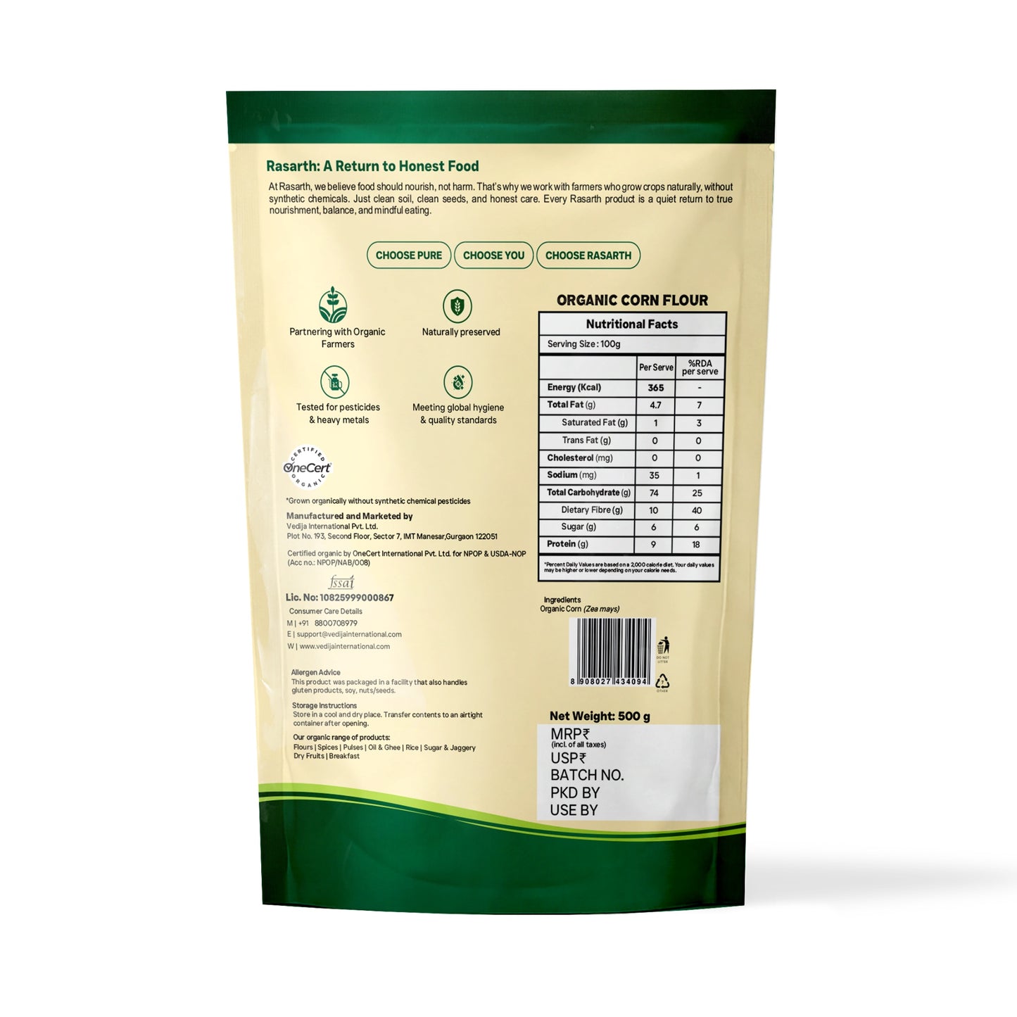 Organic Corn Flour