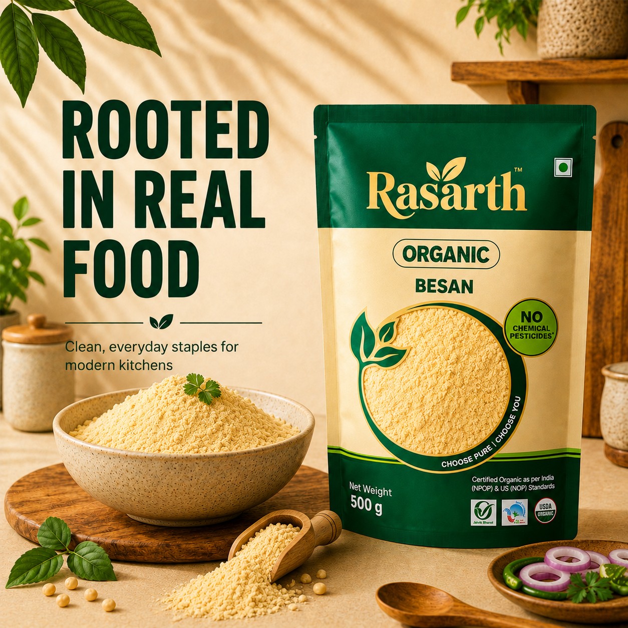 Organic Besan Atta