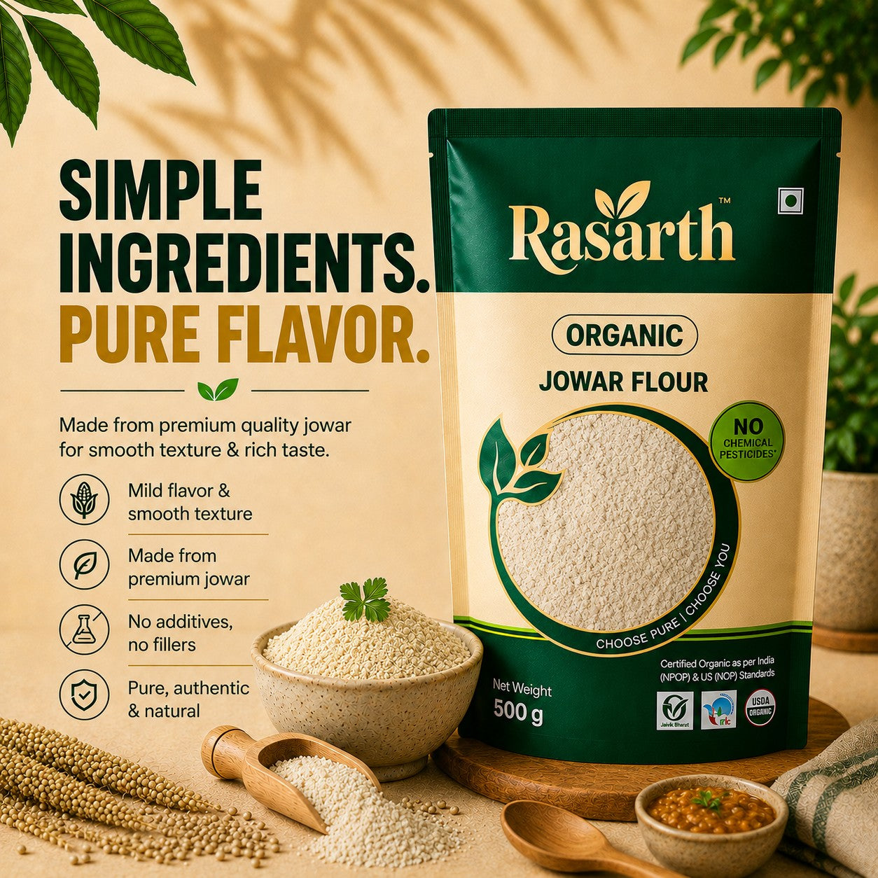 Organic Jowar Atta