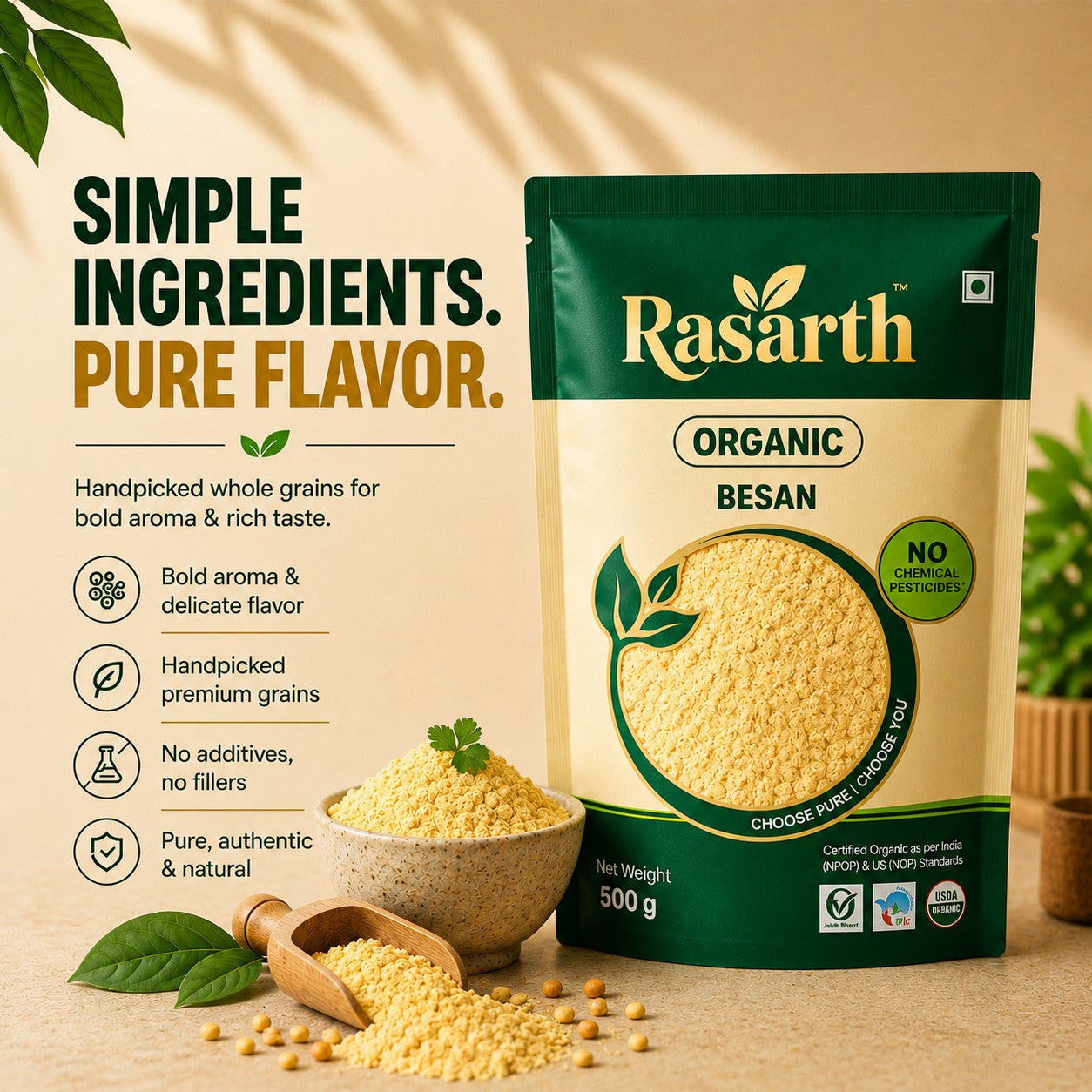 Organic Besan Atta