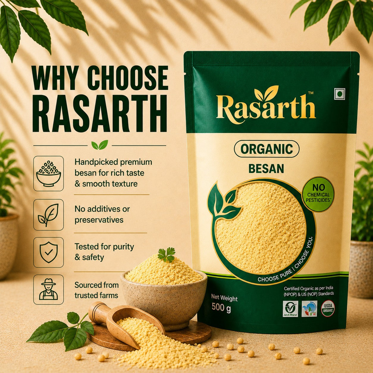 Organic Besan Atta