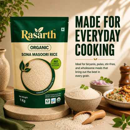 Organic Sona Masoori Rice