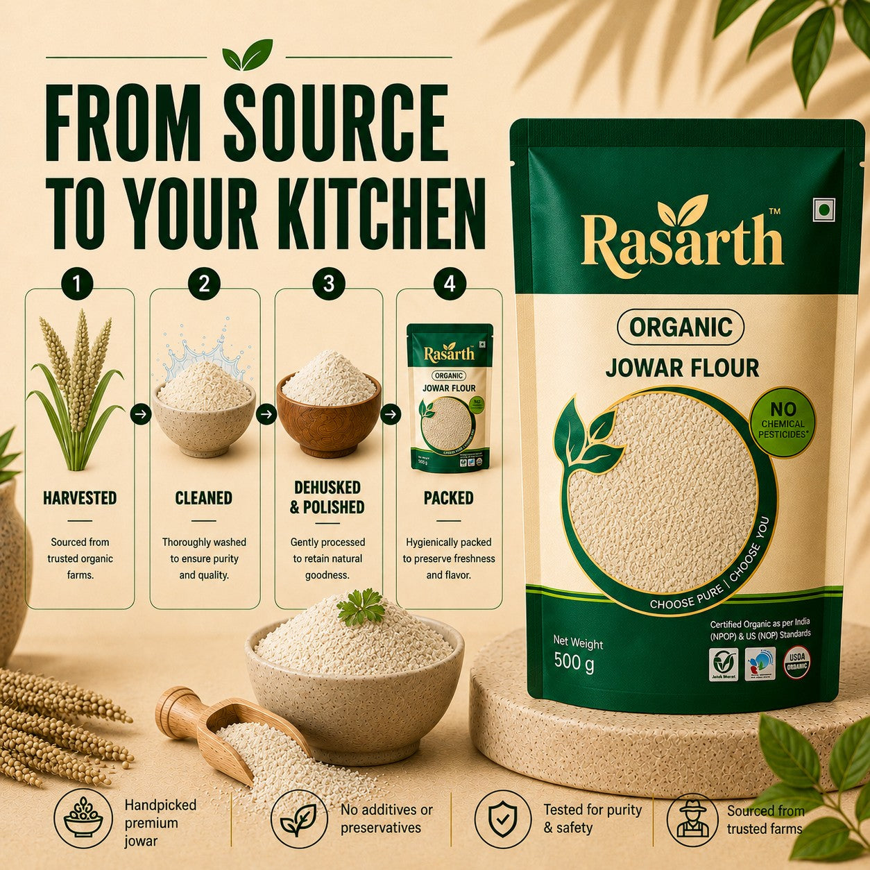 Organic Jowar Atta