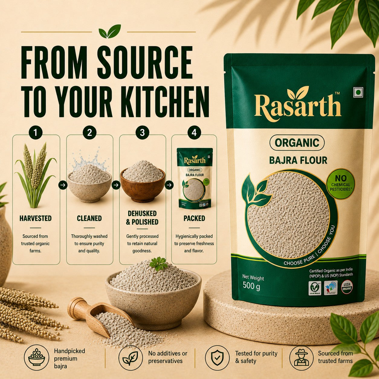 Organic Bajra Flour