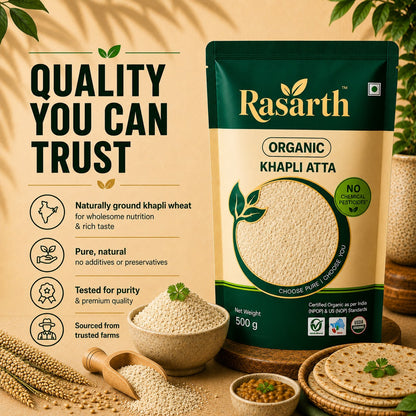 Organic Khapli atta