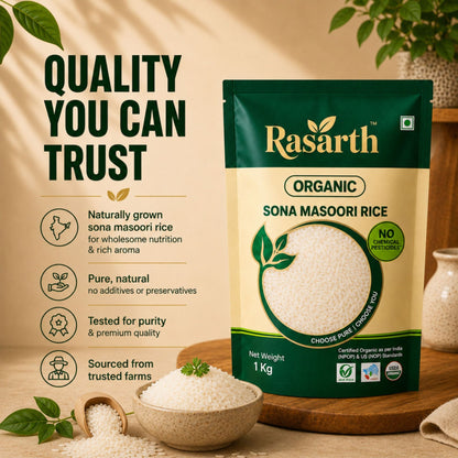 Organic Sona Masoori Rice