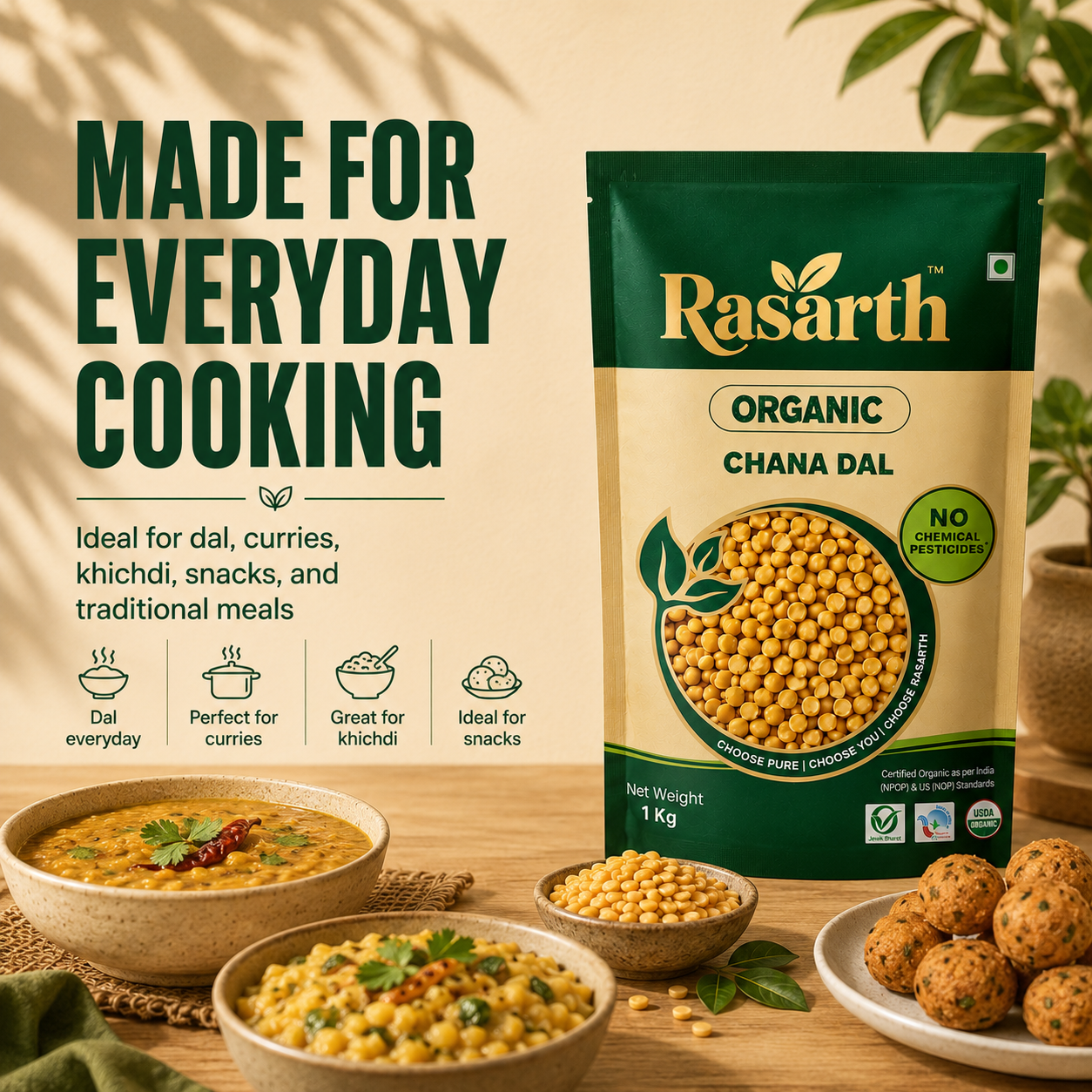 Rasarth Organic Chana Dal