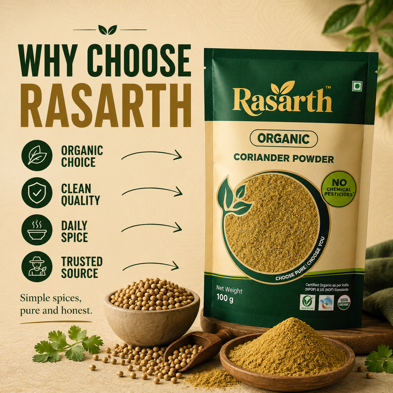 Organic Dhaniya Powder