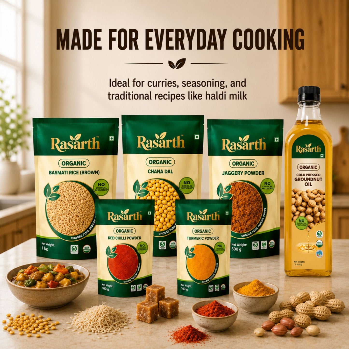 Organic Cold Pressed Groundnut Oil