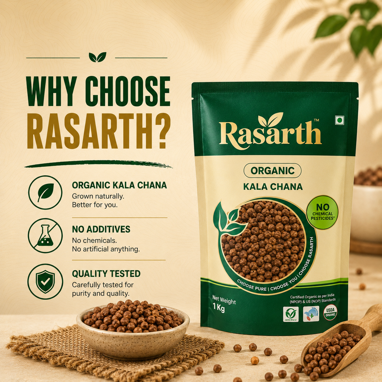 Organic Kaala Chana