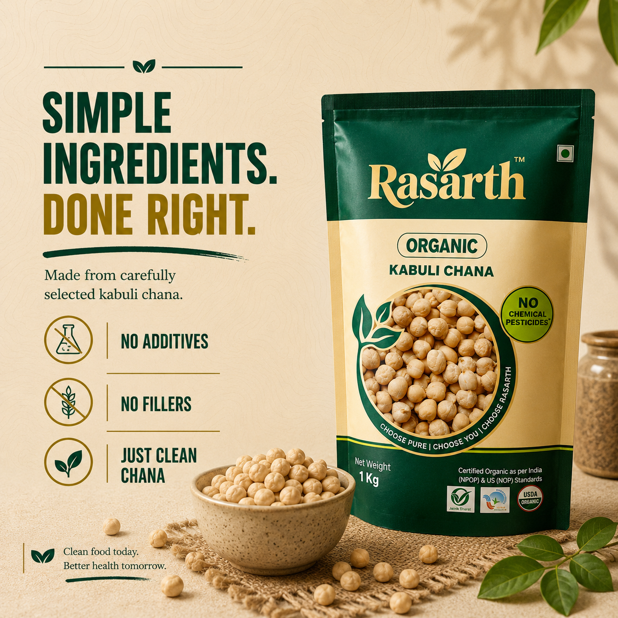 Organic Kabuli Chana