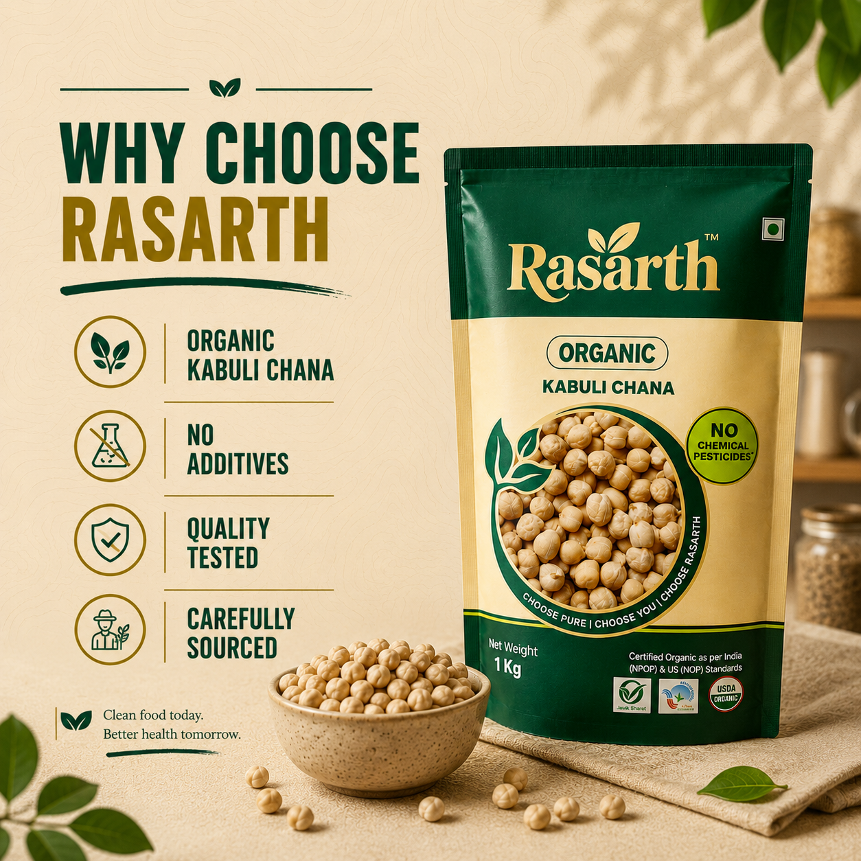 Organic Kabuli Chana