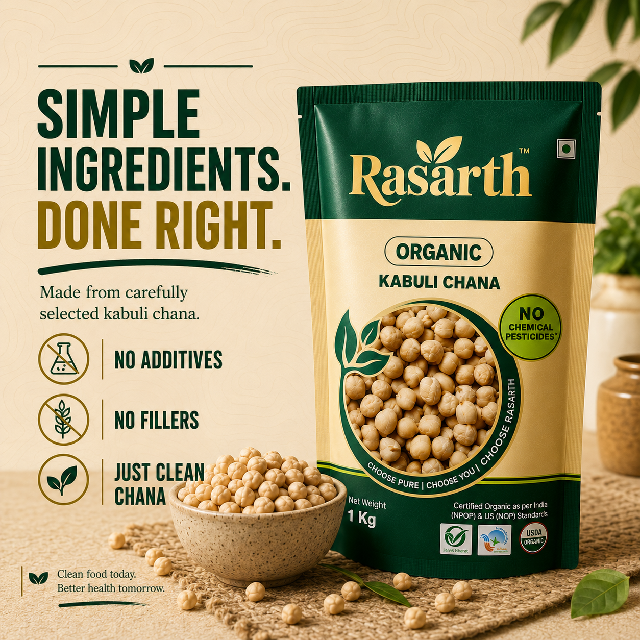 Organic Kabuli Chana