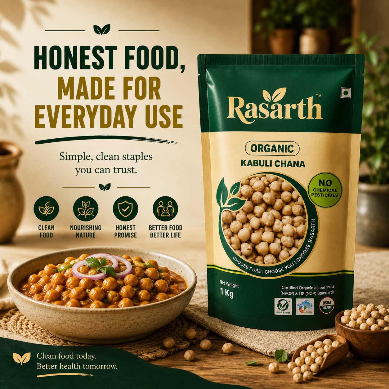 Organic Kabuli Chana