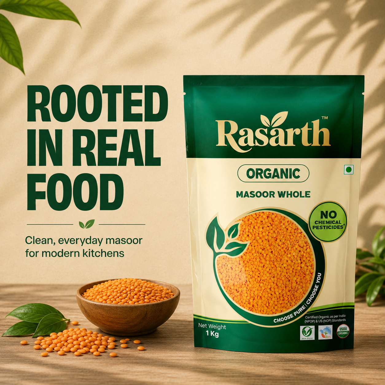 Organic Masoor Dal