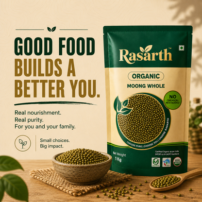 Rasarth Organic Moong Whole Dal