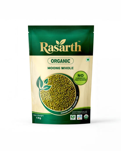 Rasarth Organic Moong Whole Dal