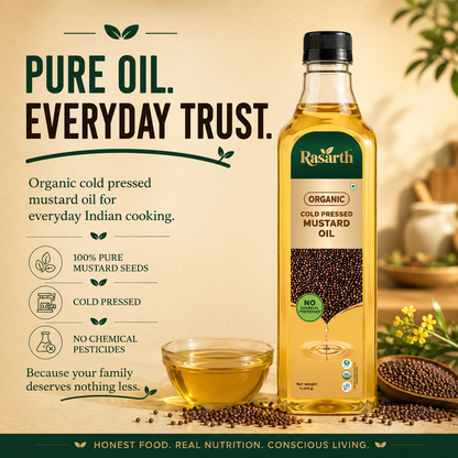 Organic Cold Pressed Mustard Oil