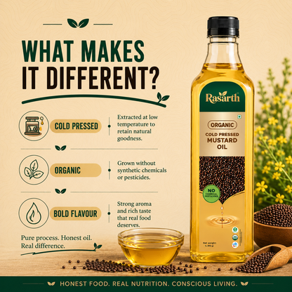 Organic Cold Pressed Mustard Oil