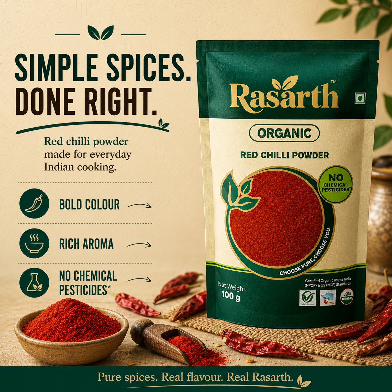 Organic Red Chilli Powder