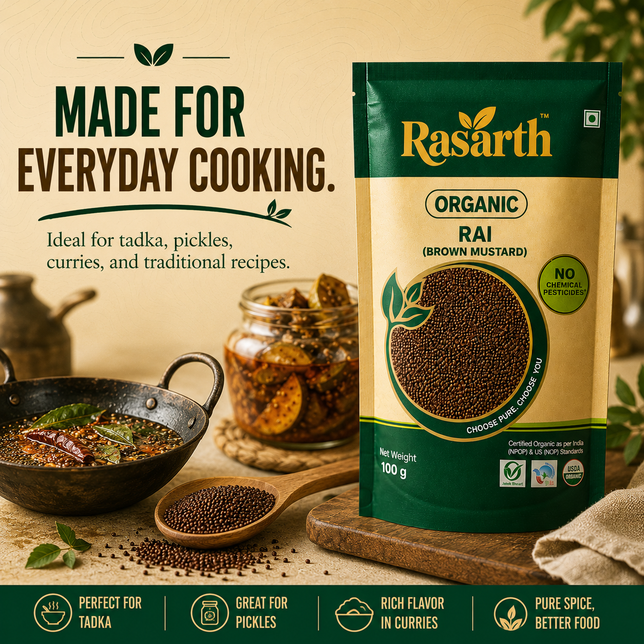 Organic Rai (Brown Mustard)