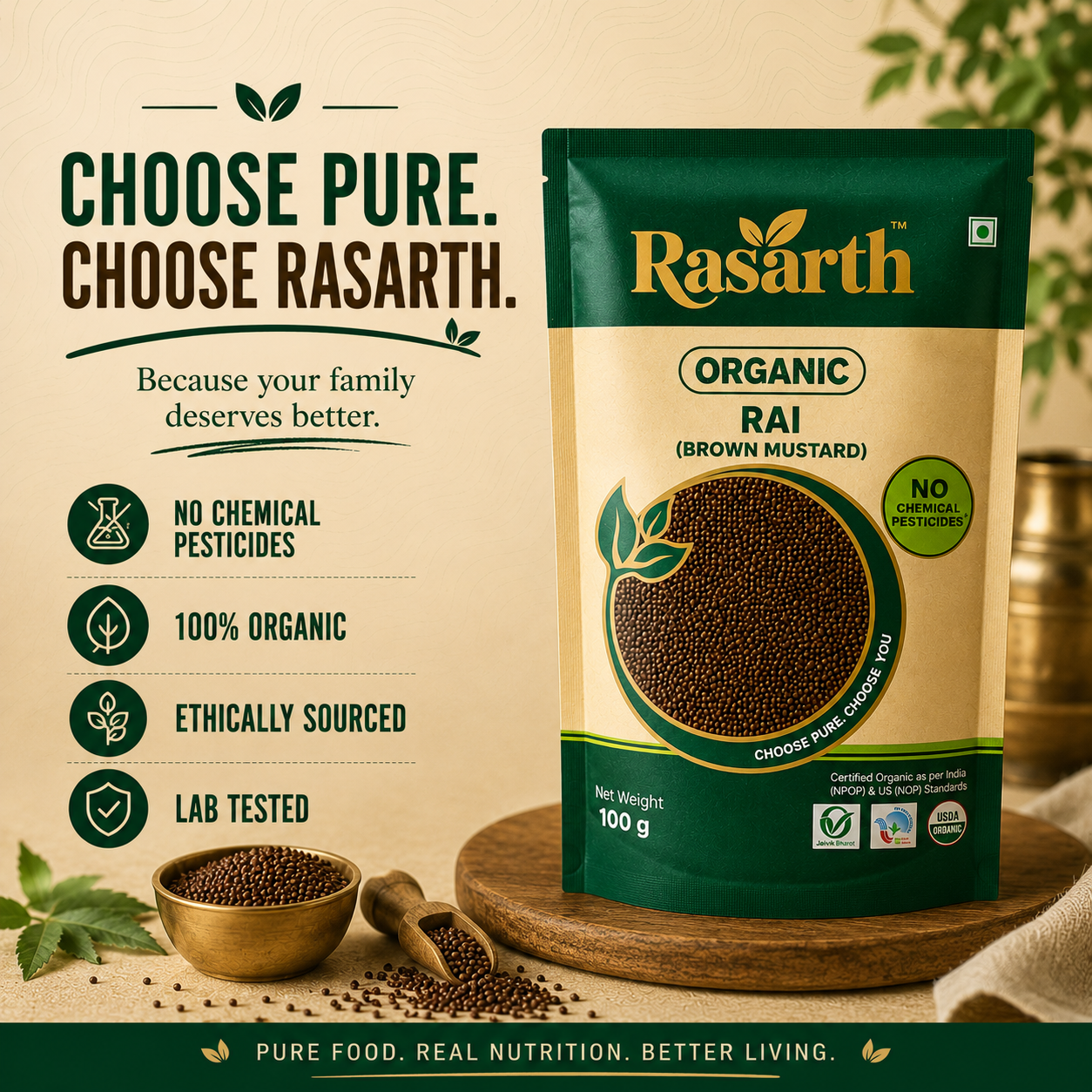 Organic Rai (Brown Mustard)
