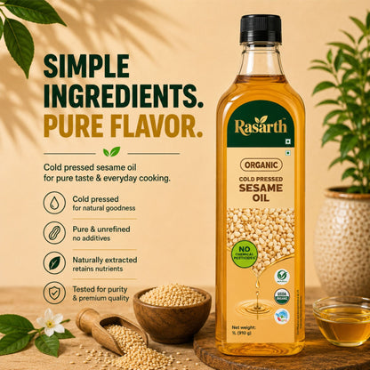 Organic Cold Pressed Sesame oil