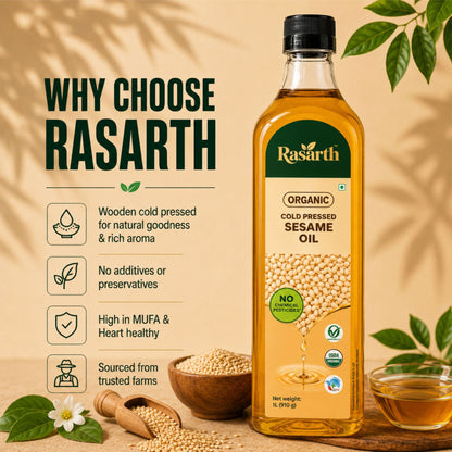 Organic Cold Pressed Sesame oil