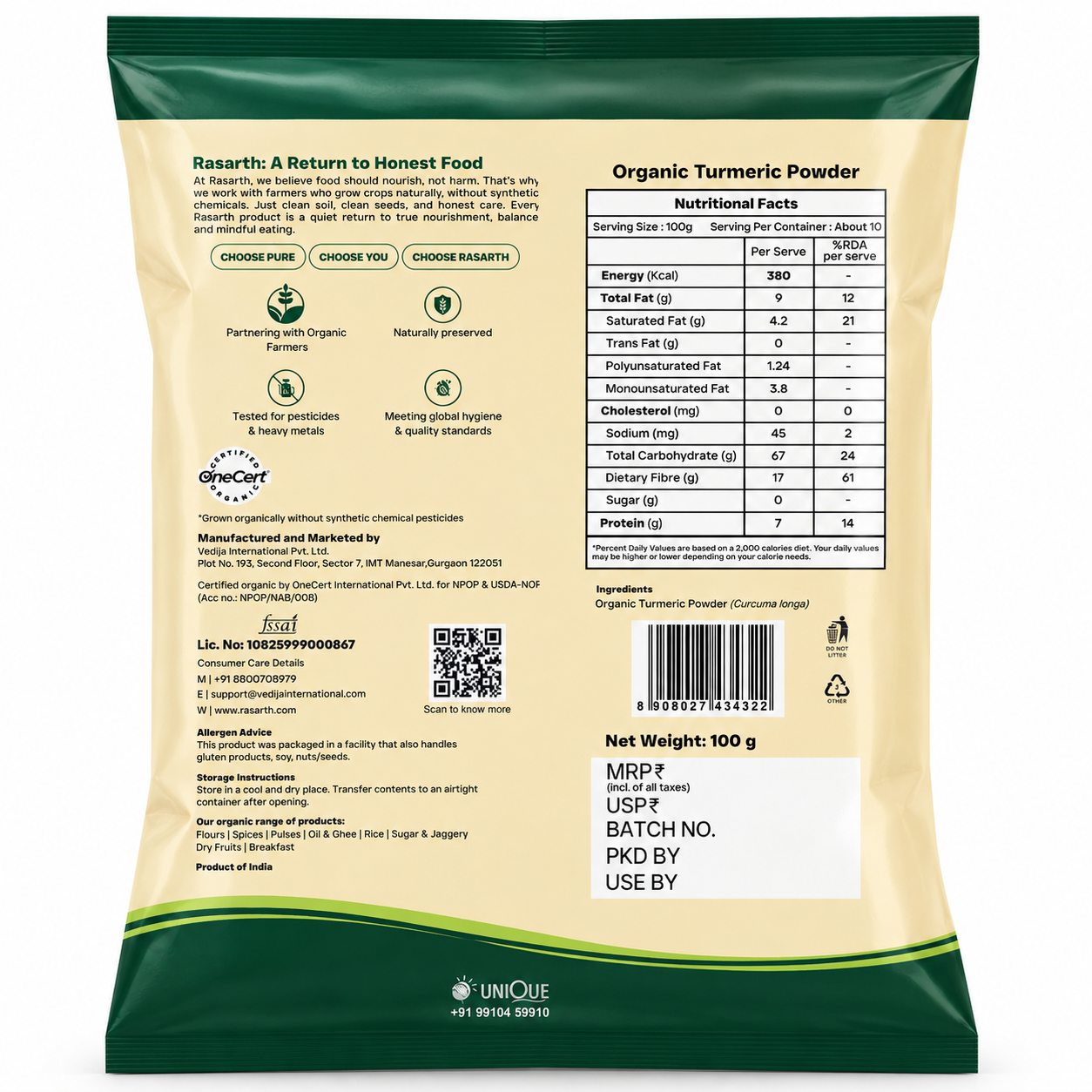 Organic Turmeric Powder