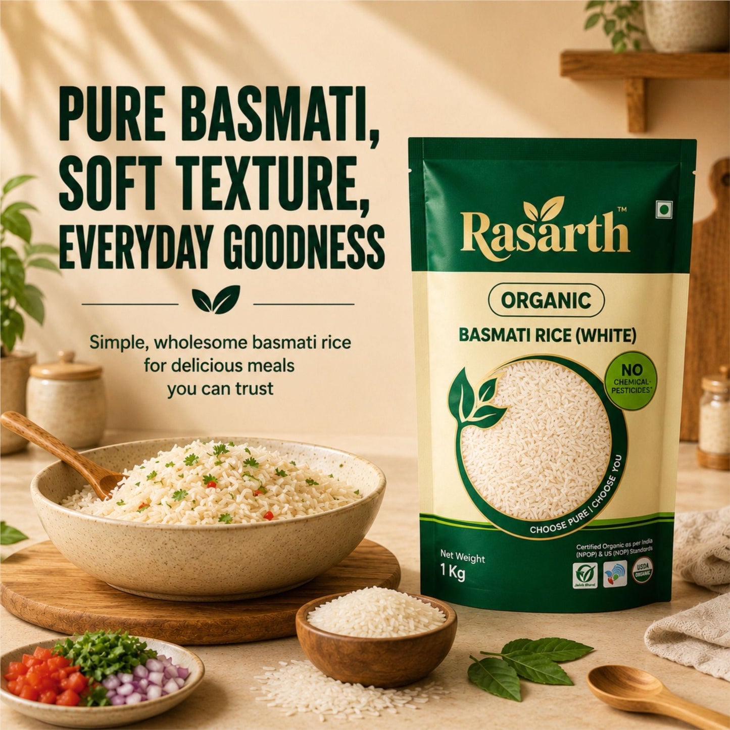 Organic White Basmati Rice