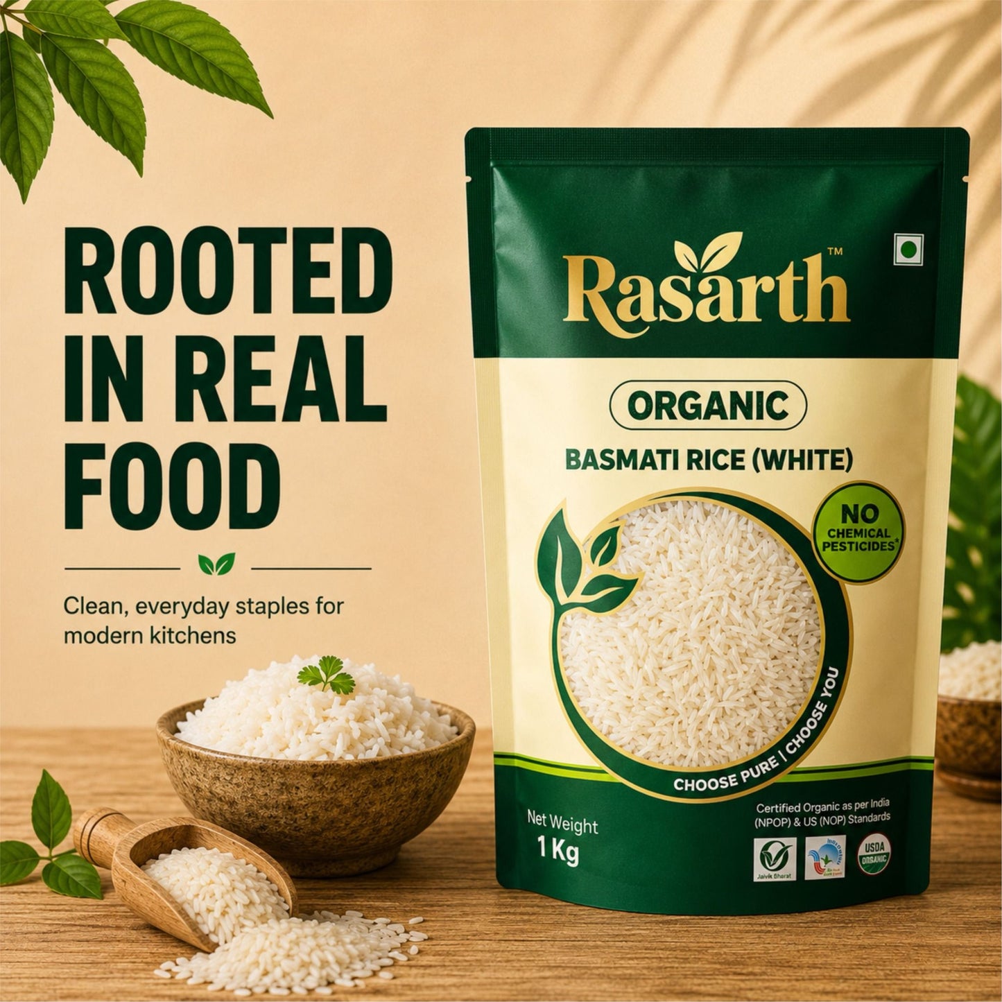 Organic White Basmati Rice