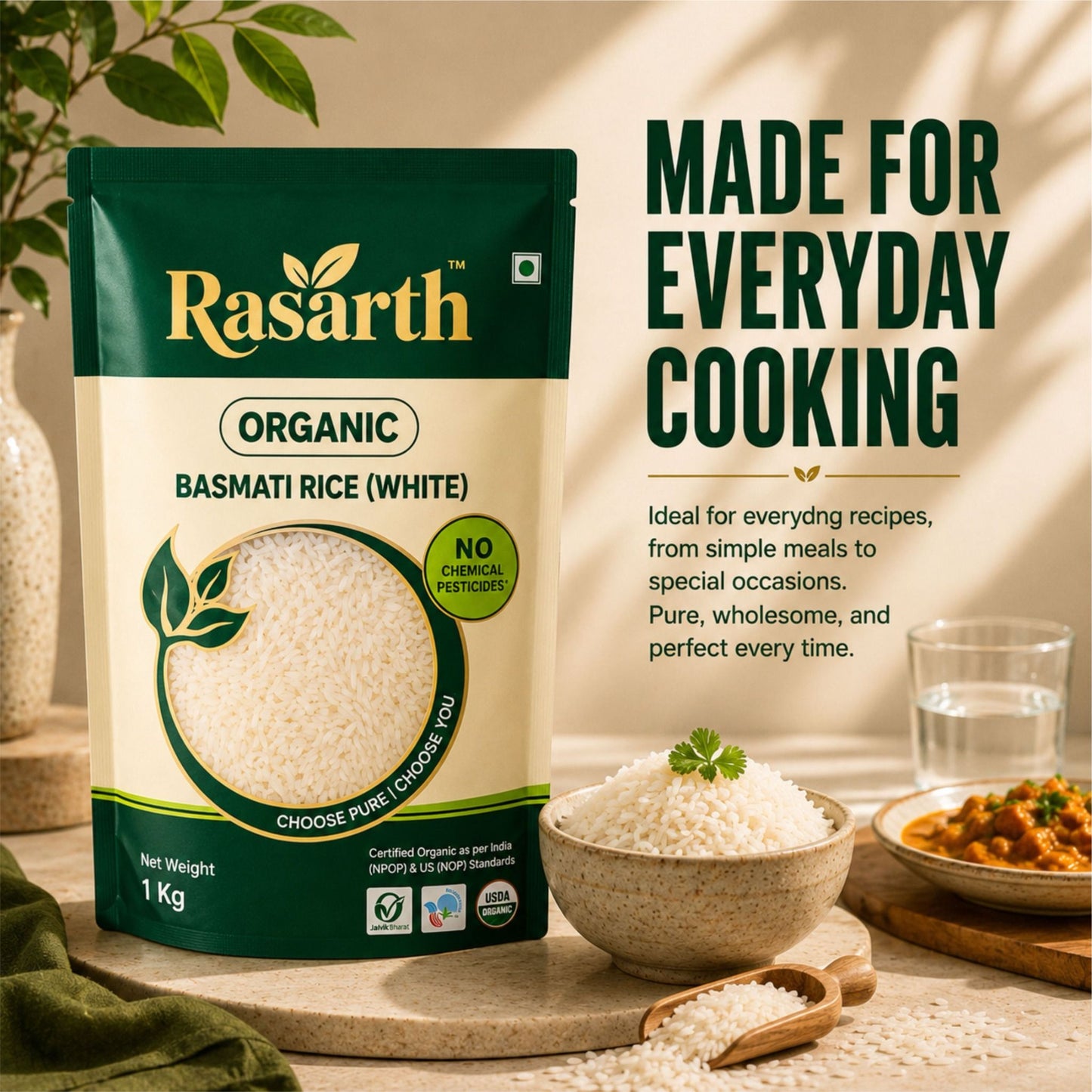 Organic White Basmati Rice